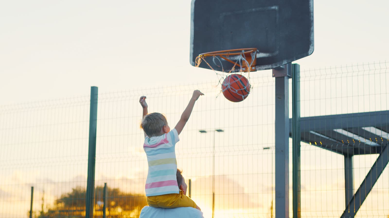 A club basketball court in use